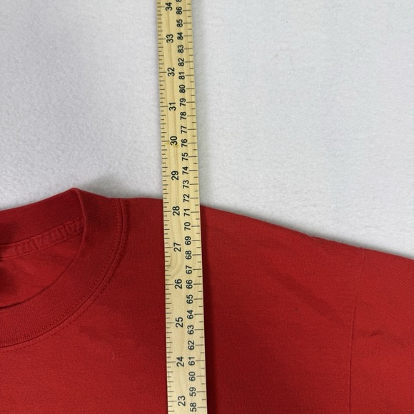 Vintage VeggieTales Bob the Tomato T-Shirt Red Big Face Gildan Men's Large L - Picture 4 of 6